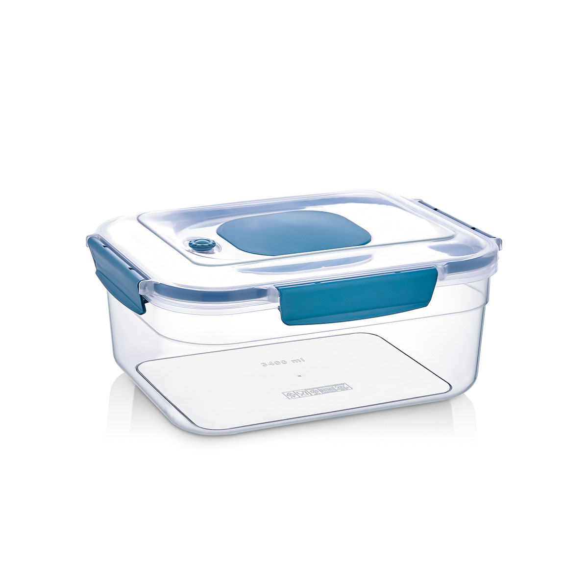 MaxiFresh® 2.100 ml Dikdörtgen Vakumlu Kilitli Saklama Kabı - 839