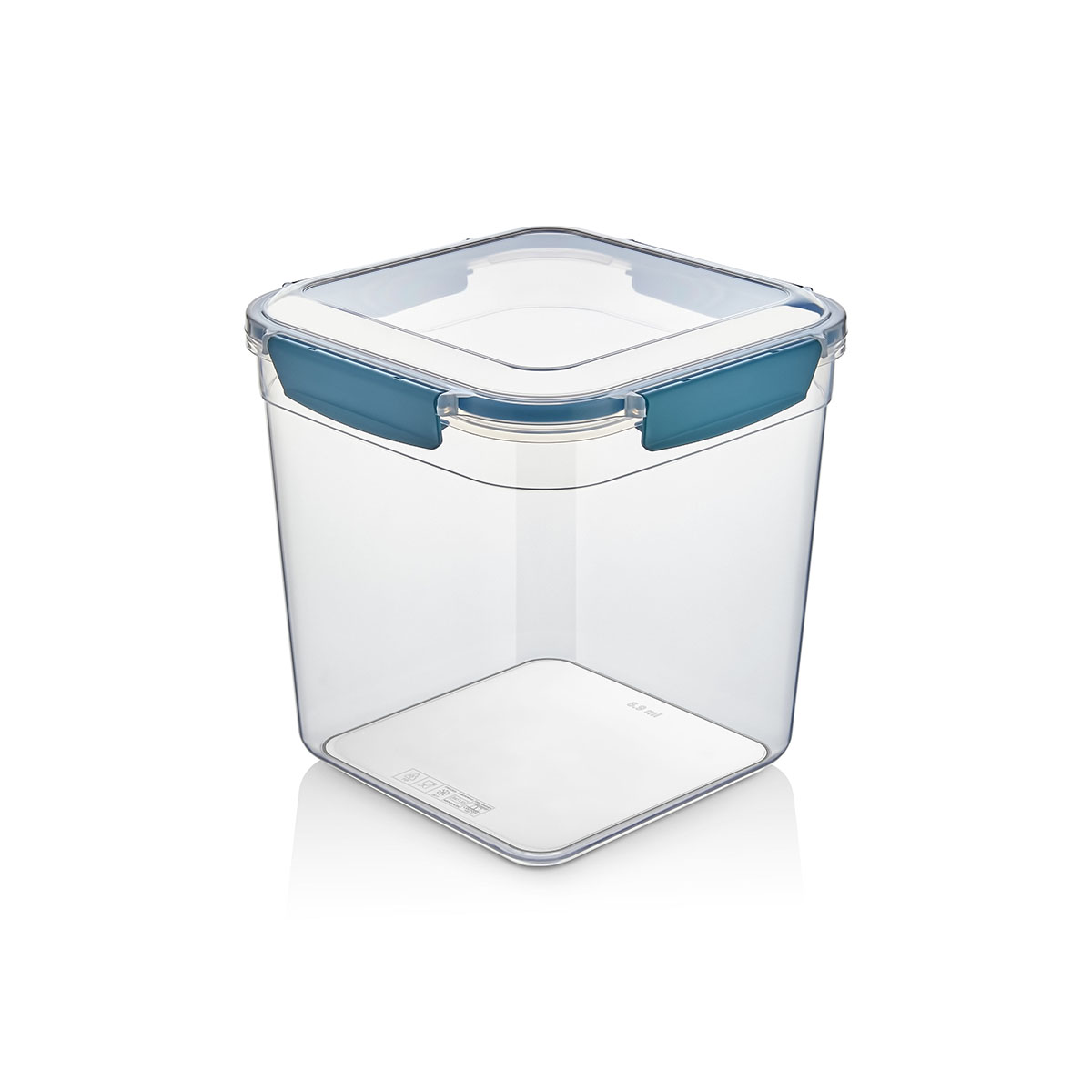 MaxiFresh® 
4.400 ml Kare Derin Kilitli Saklama Kabı - 848